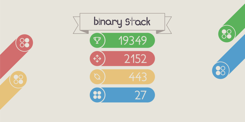 Binary Stack - play the game and share your score
